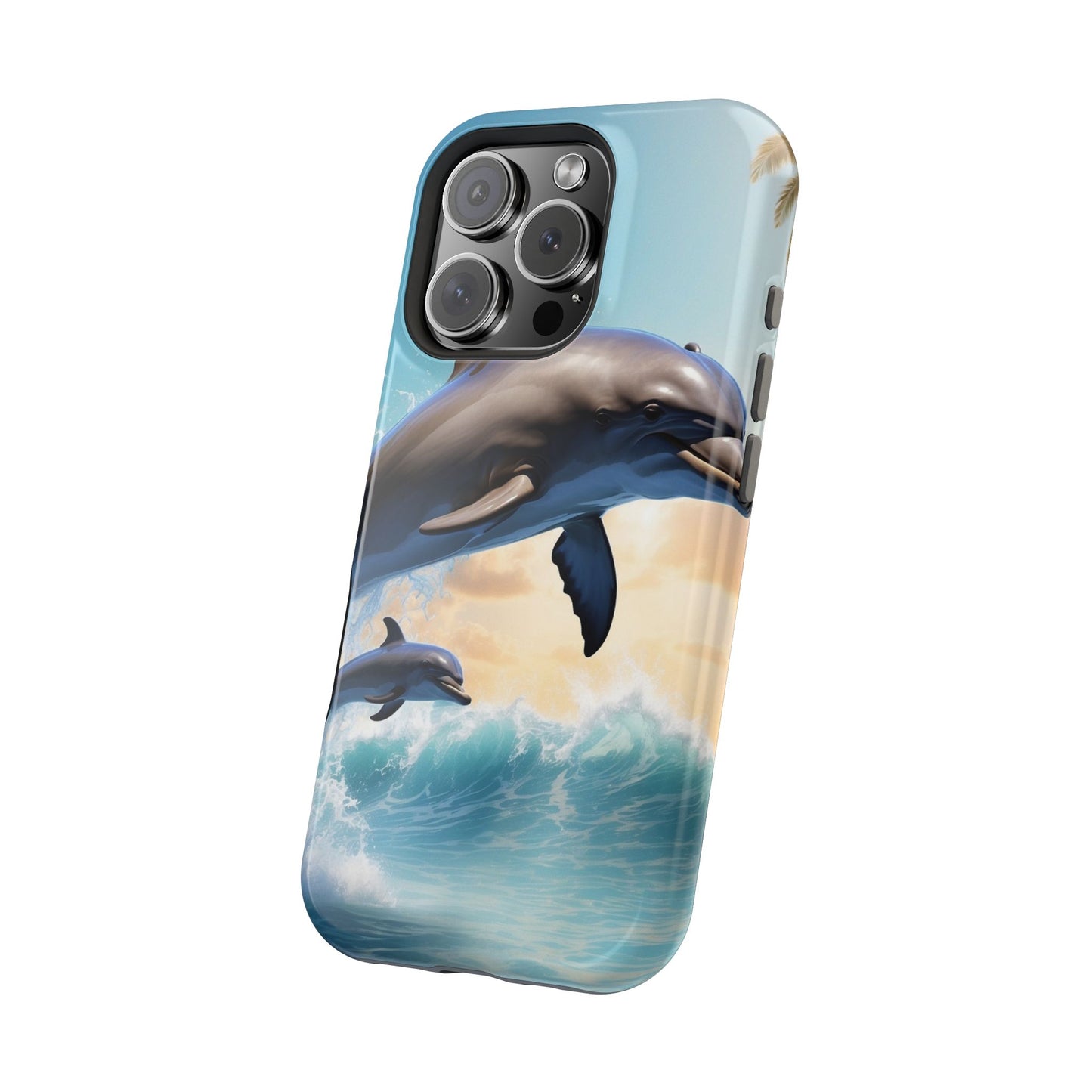 Dolphin Galaxy Splash - MagSafe-Compatible Case