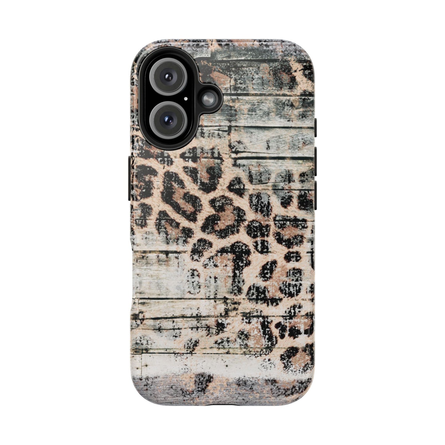 Rustic Leopard Wood Print - iPhone Series Case