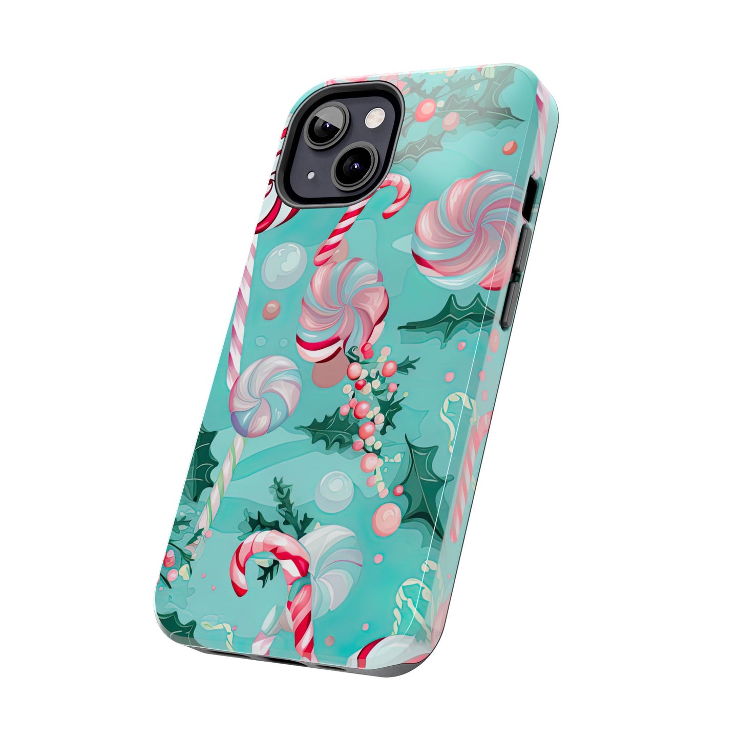 Candy Cane & Peppermint Holiday Delight – iPhone Series Case