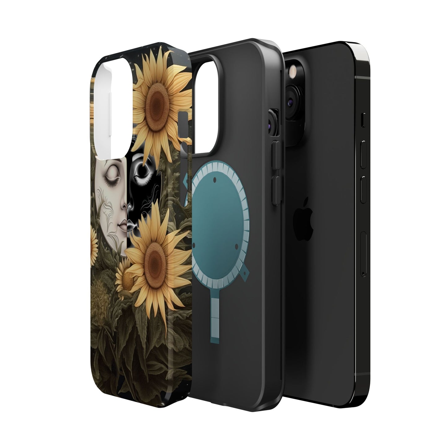 Sunflower Moon and Stars MagSafe Case – Ethereal Art