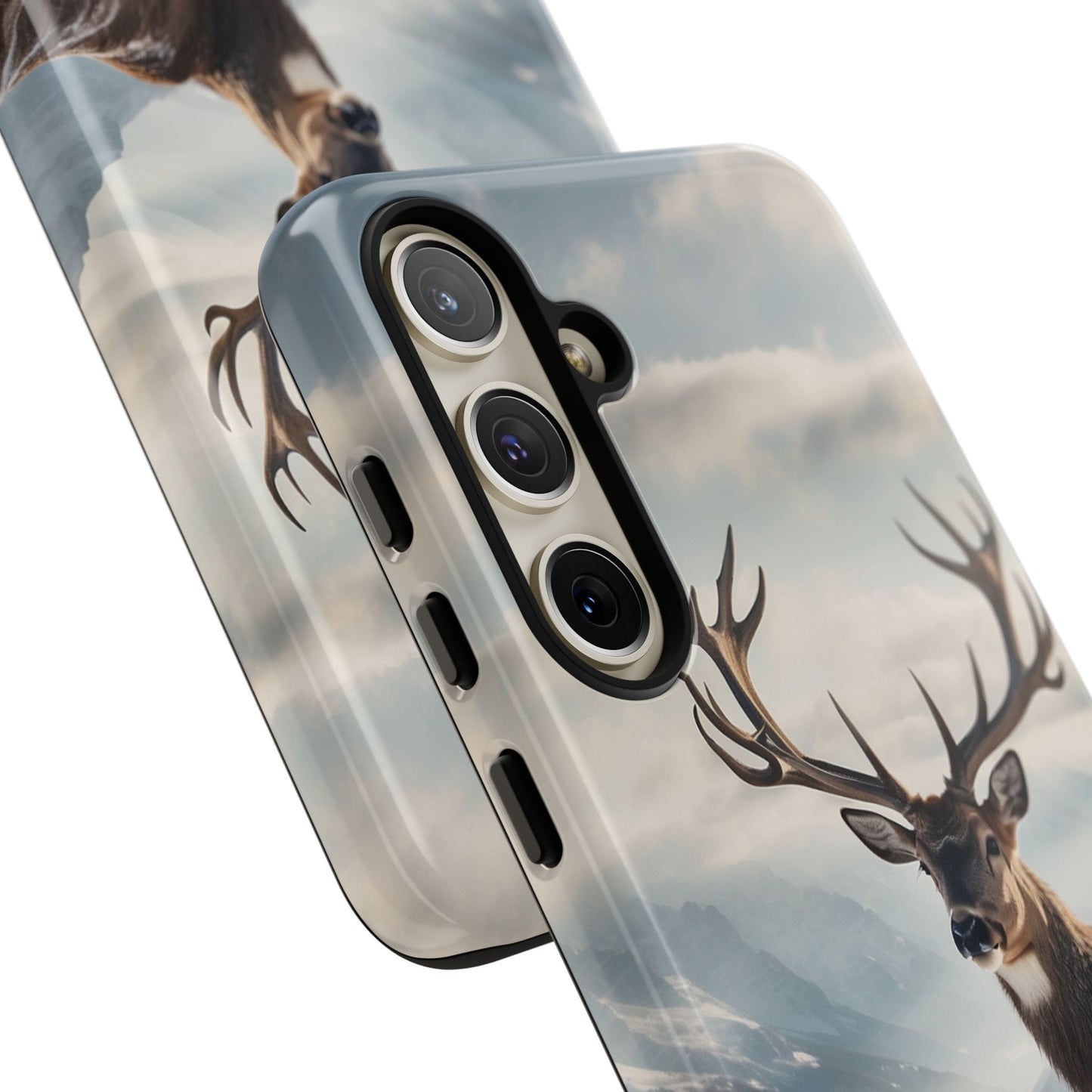 Alpine Majesty: Stag in Snow – Samsung Galaxy Case