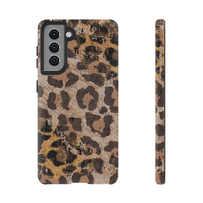 Vintage Distressed Leopard Print - Samsung Galaxy Series Case