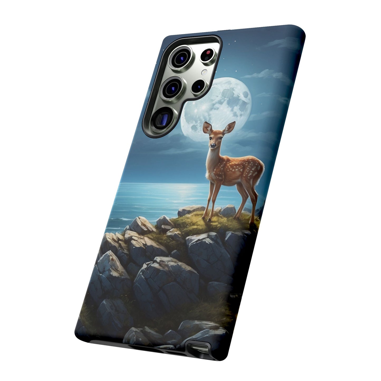 Enchanted Fawn Under the Moonlit Sky Samsung Galaxy Case