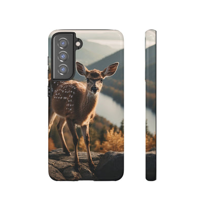 Whimsical Fawn in a Sunlit Forest iPhone Case