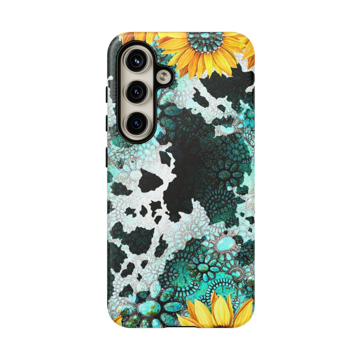 Boho Turquoise Sunflower Lace - Samsung Galaxy Series Case