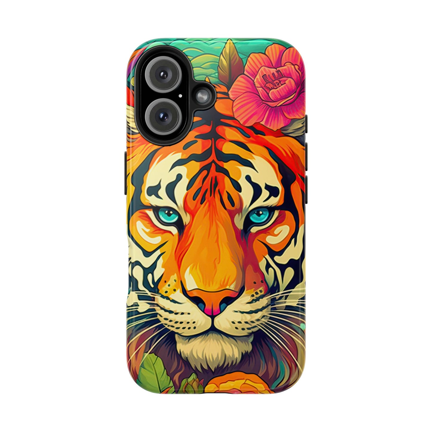 Fierce Rainbow Tiger Art - iPhone Series Case