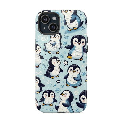 Cute Penguin Parade iPhone Case