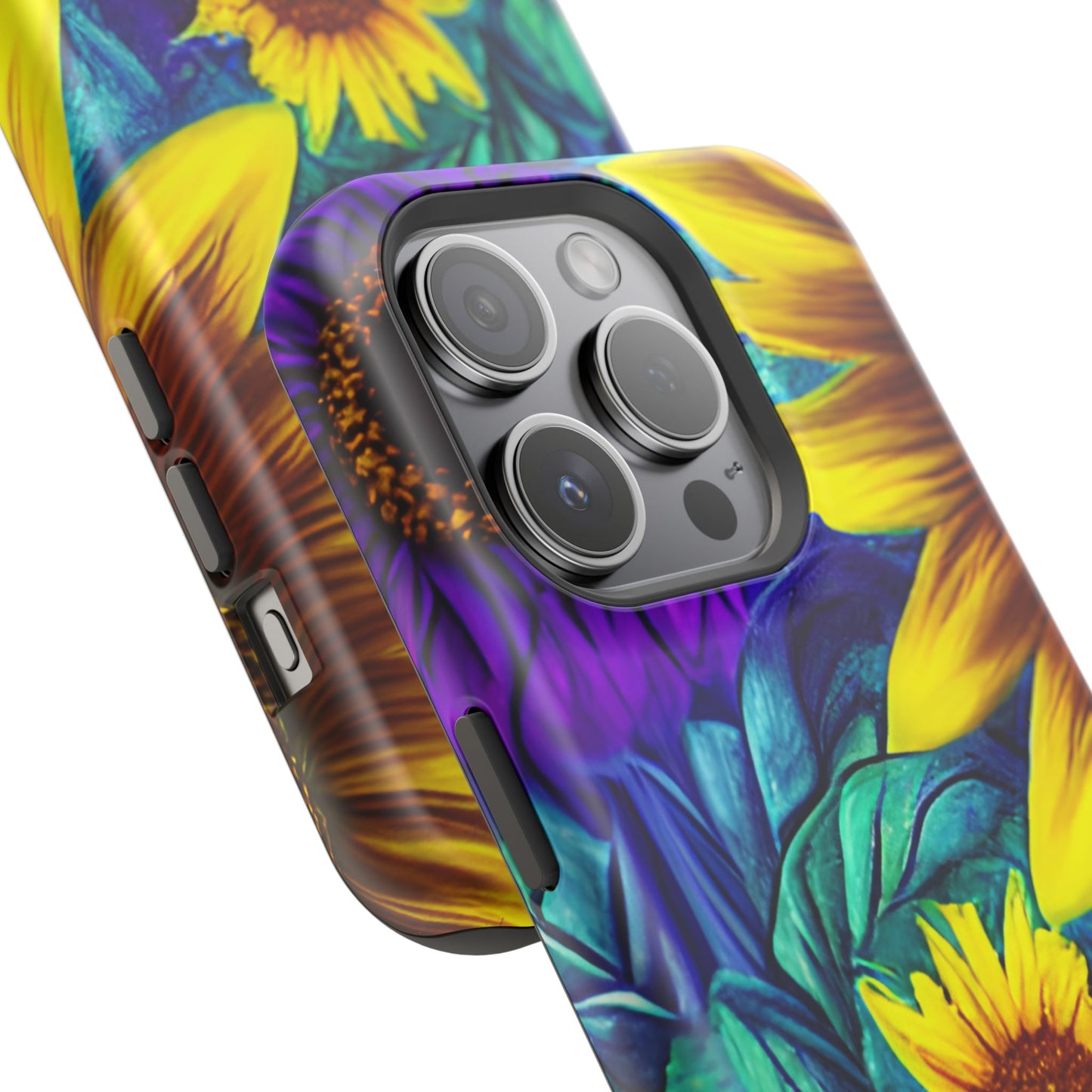 Purple & Gold Sunflower Dream - MagSafe iPhone Series Case