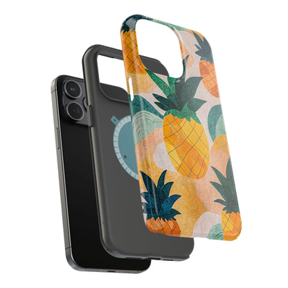 Tropical Pineapple MagSafe iPhone Case – Vibrant Fruit Design, Tough Dual-Layer Protection