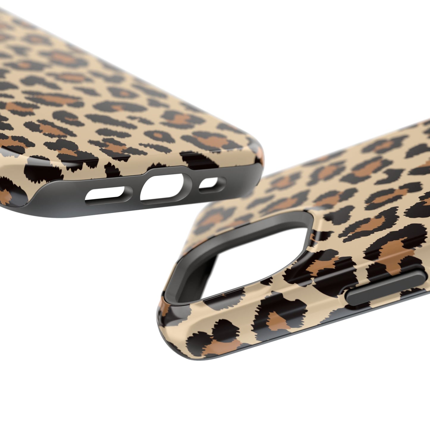 Wild Leopard Print Tough MagSafe iPhone Case – Bold Animal Pattern Design with Dual-Layer Protection