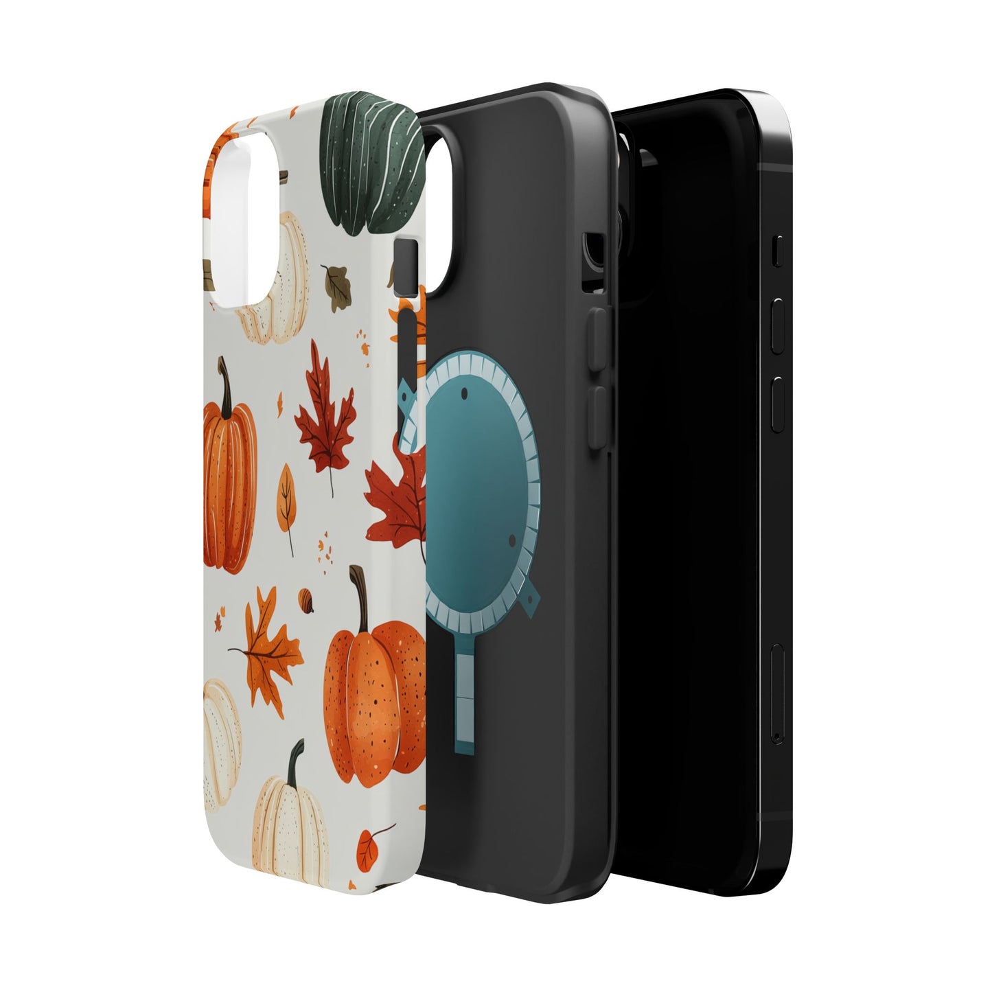 Autumn Pumpkin MagSafe iPhone Case – Fall Leaves and Harvest Design