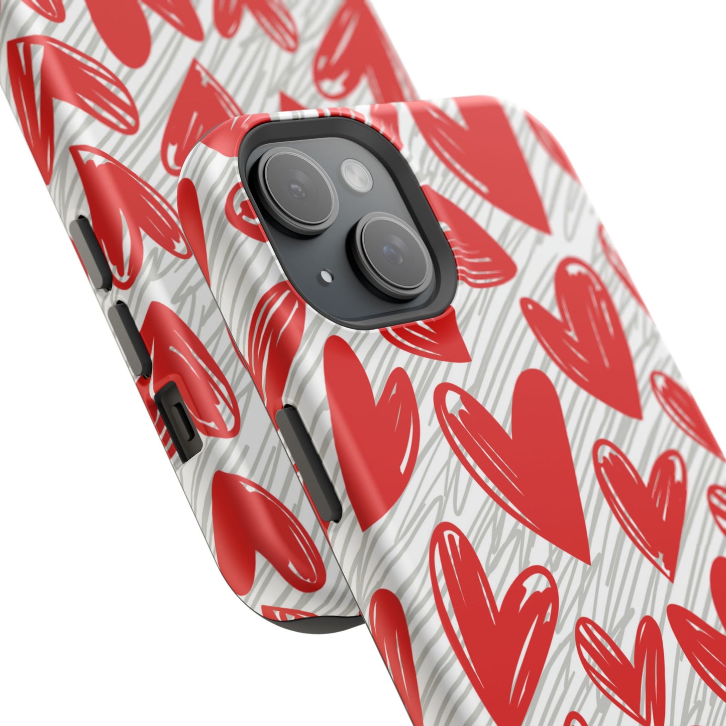 MagSafe Case: Whimsical Heart Doodle