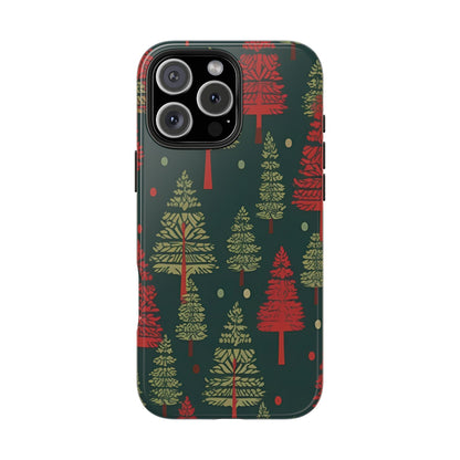 Retro Christmas Trees Pattern - iPhone Series Case