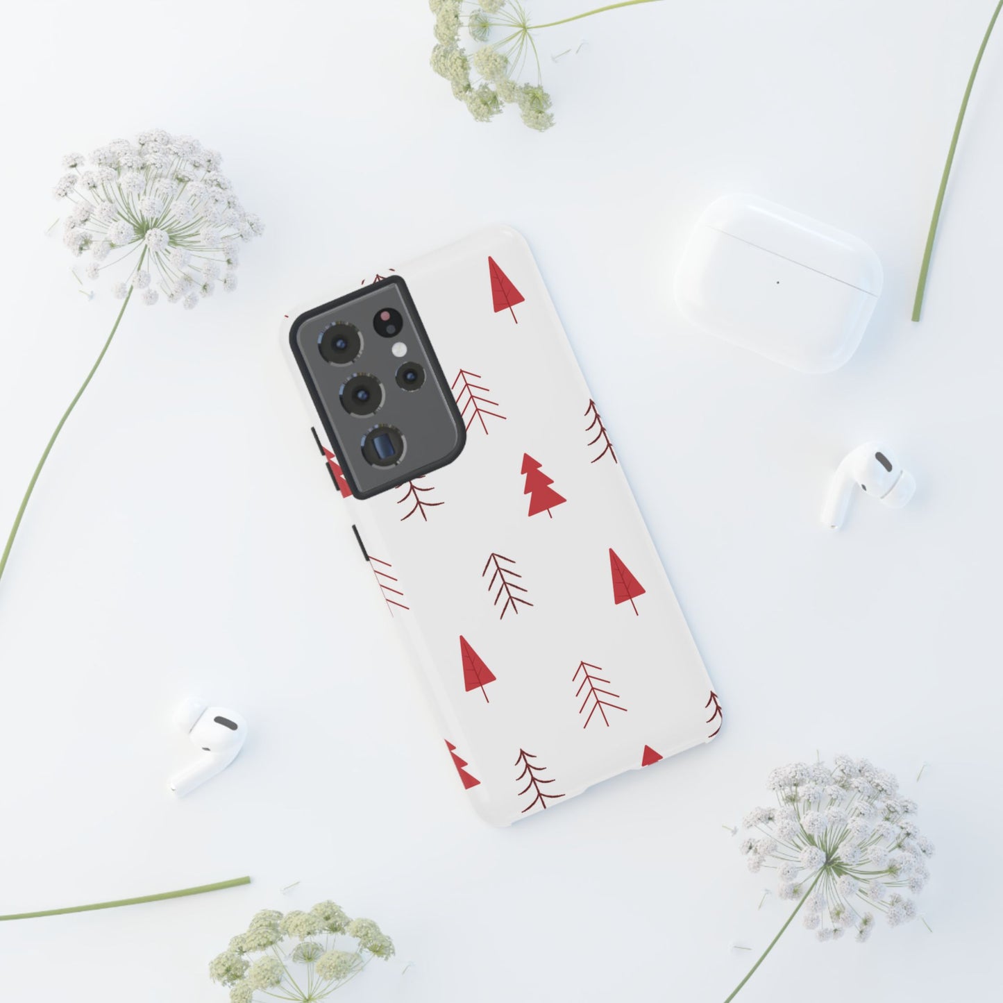 Scandi Red Pine Trees - Samsung Galaxy Series Case