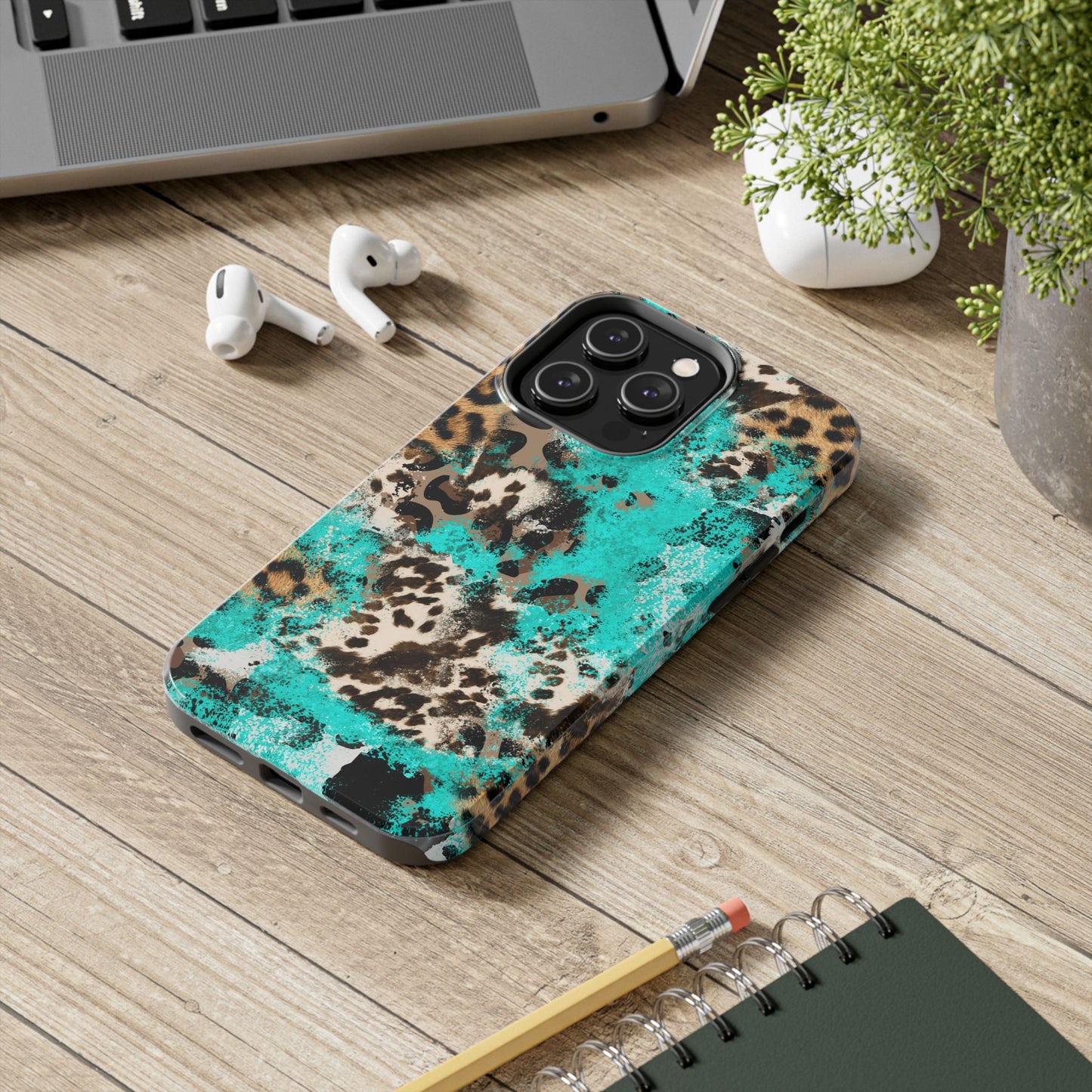 Aqua Splash Leopard - iPhone Series Case