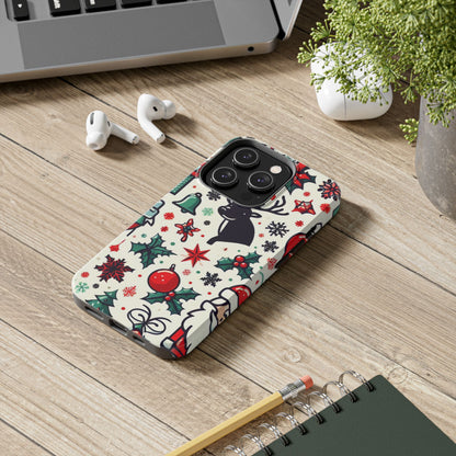 Cartoon Christmas Cheer – iPhone Case