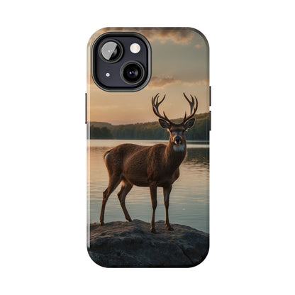 Majestic Stag at Sunset – iPhone Case