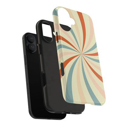 Retro Swirl iPhone Case – Durable, Vintage-Inspired Design with Dual-Layer Protection