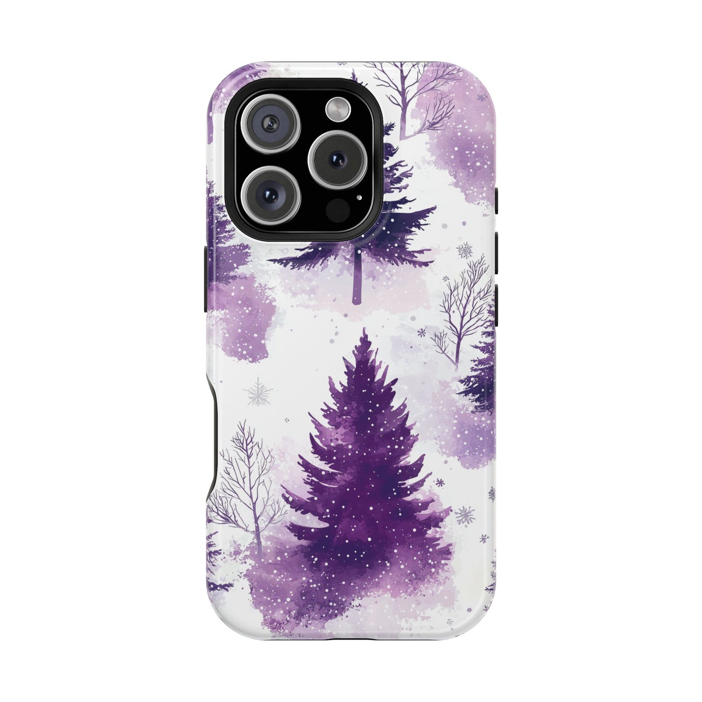 Purple Snowy Forest - MagSafe iPhone Series Case