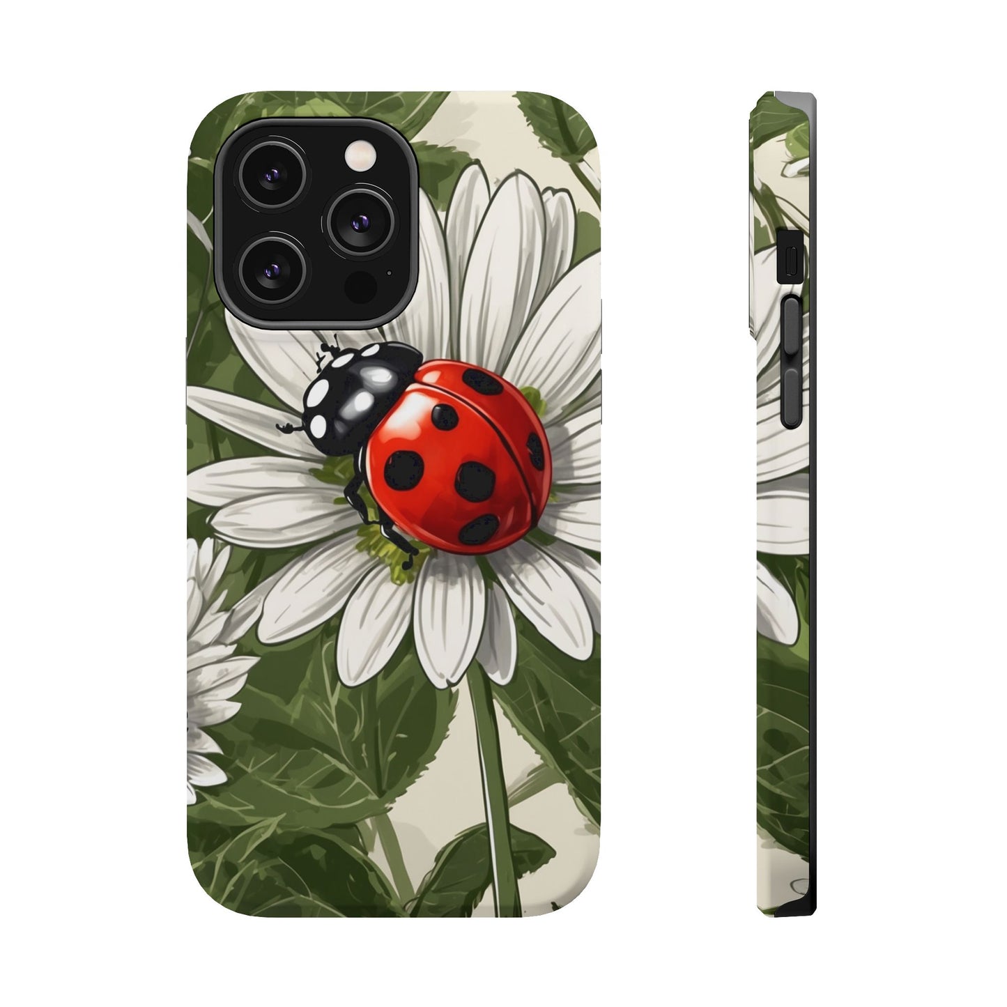 Ladybug & Daisy Garden Charm - MagSafe iPhone Case