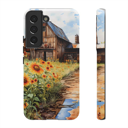 Sunflower iPhone Case  Rustic Farm Style