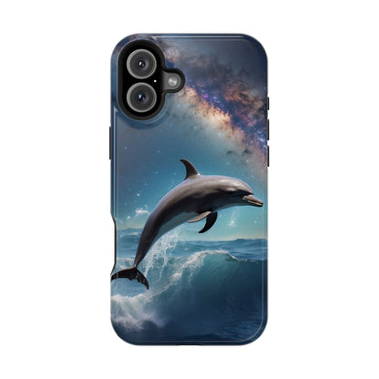 Dolphin Galaxy Splash - MagSafe-Compatible Case