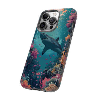 Ocean Shark Coral Reef iPhone Case