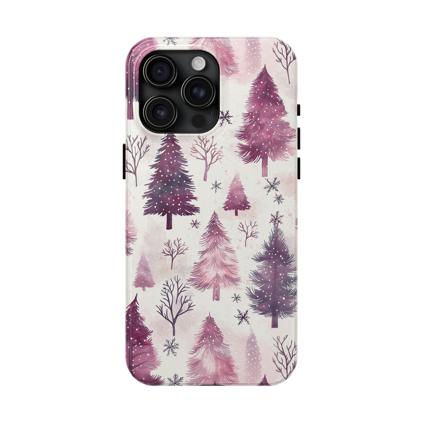 Winter Wonderland Purple Christmas Trees – iPhone Series Case