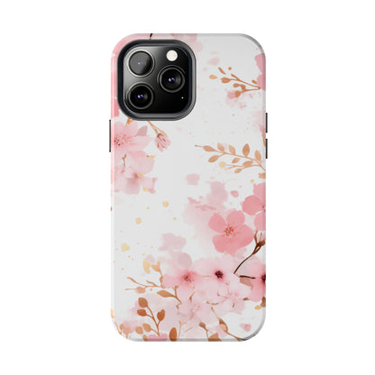 Soft Pink Cherry Blossom iPhone Case – Elegant Floral Design