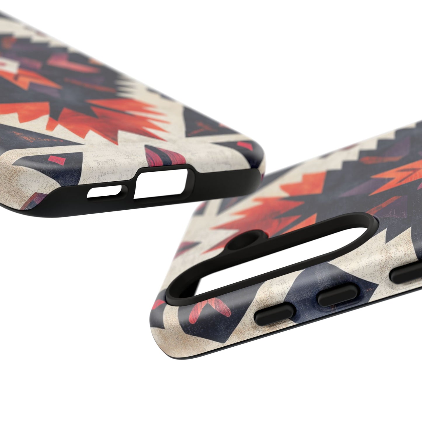 Boho Tribal Starburst Tough Samsung Galaxy  Case – Vibrant Geometric Design, Dual-Layer Protection