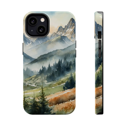 Serene Alpine Forest - MagSafe iPhone Case