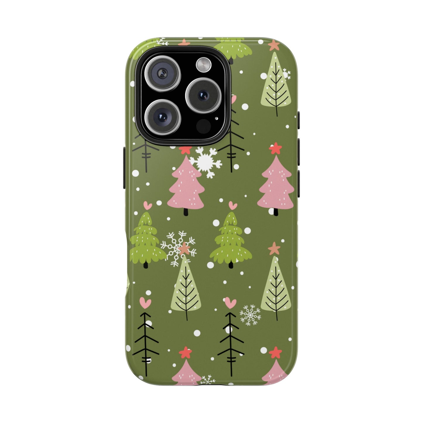 Whimsical Christmas Tree Pattern – iPhone Series Case