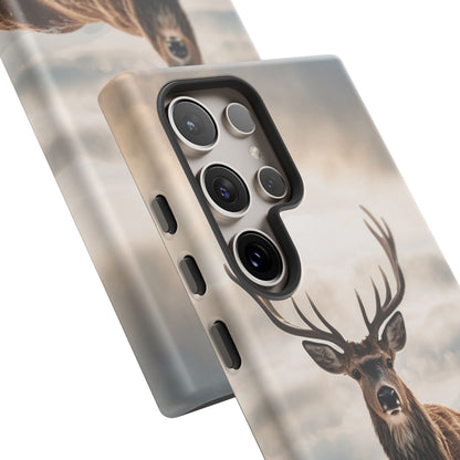 Alpine Majesty: Stag in Snow – Samsung Galaxy Case