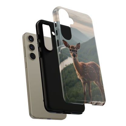 Majestic Fawn Overlooking Mountain Vista Samsung Galaxy Case