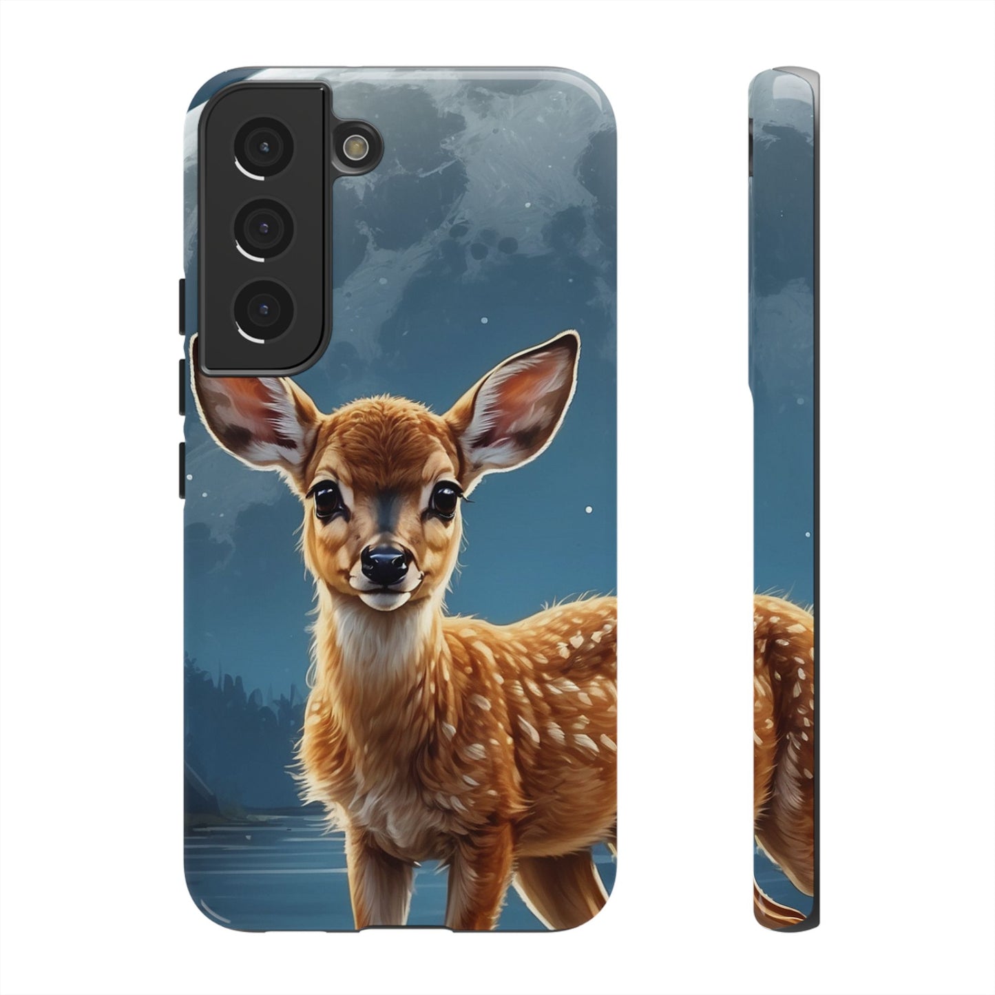 Samsung Galaxy Case – Enchanted Fawn Under the Moonlit Sky