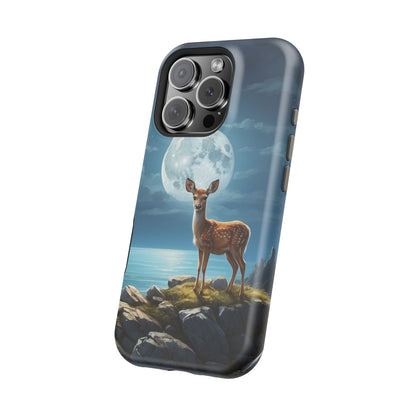 Enchanted Fawn Under the Moonlit Sky MagSafe iPhone Case