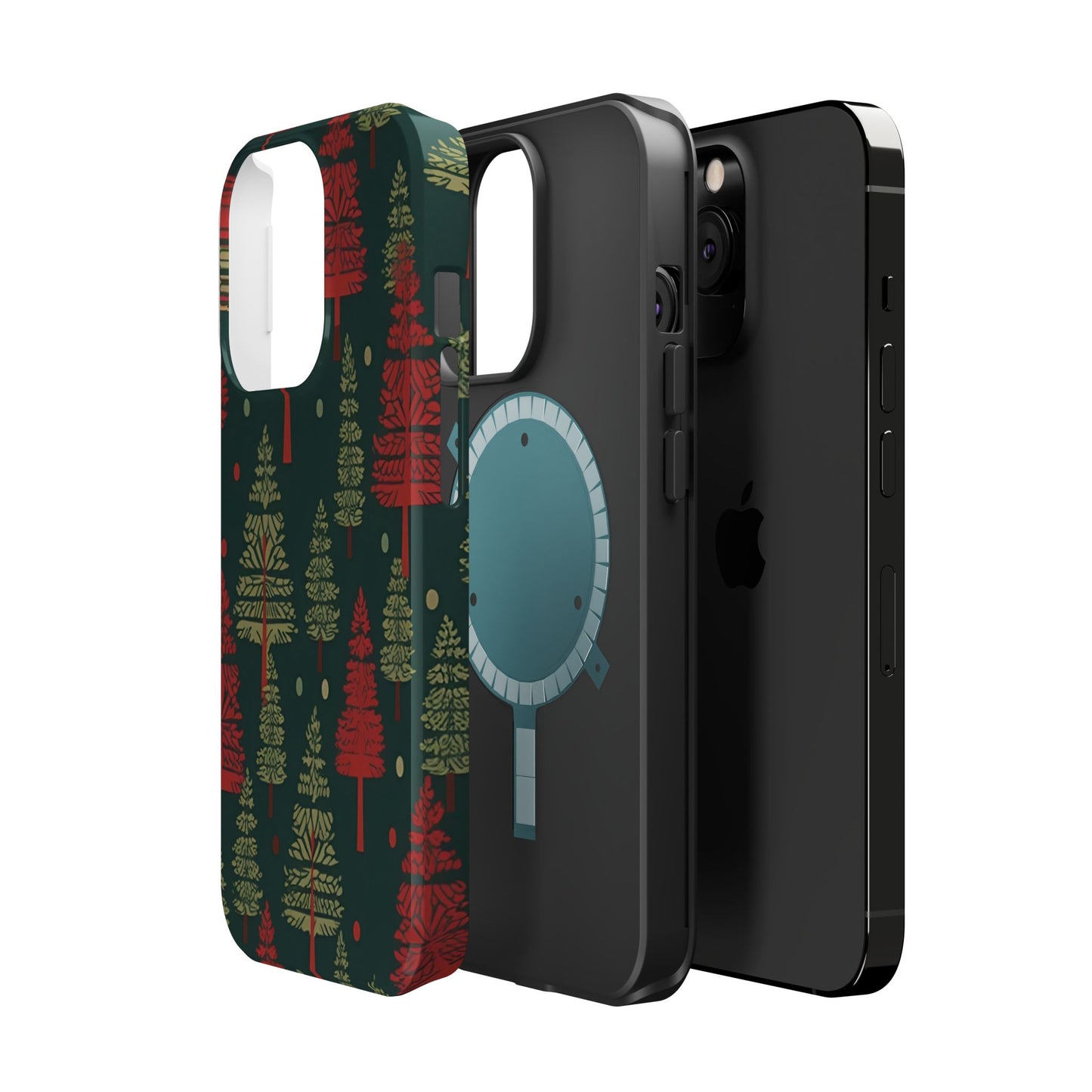 Retro Christmas Trees Pattern -  MagSafe iPhone Series Case