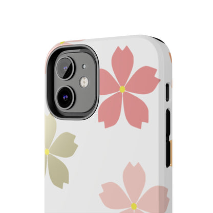 Pastel Sakura Blossom Tough iPhone Case – Durable Design with Soft Matte Finish