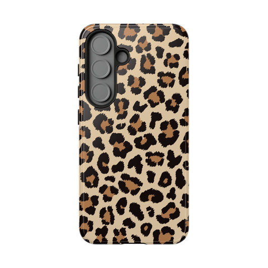 Wild Leopard Print Tough Samsung Galaxy Case – Bold Animal Pattern Design with Dual-Layer Protection