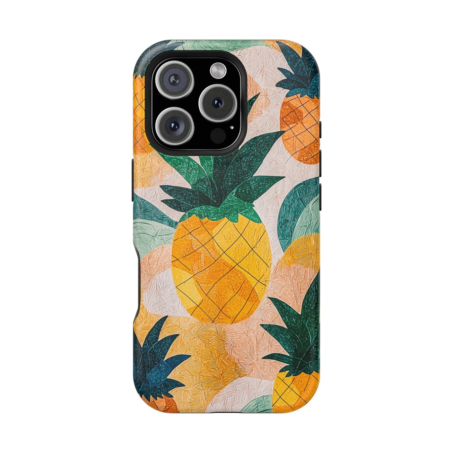 Tropical Pineapple MagSafe iPhone Case – Vibrant Fruit Design, Tough Dual-Layer Protection