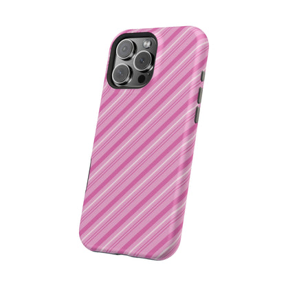 MagSafe Case - Pretty in Pink Stripes Design