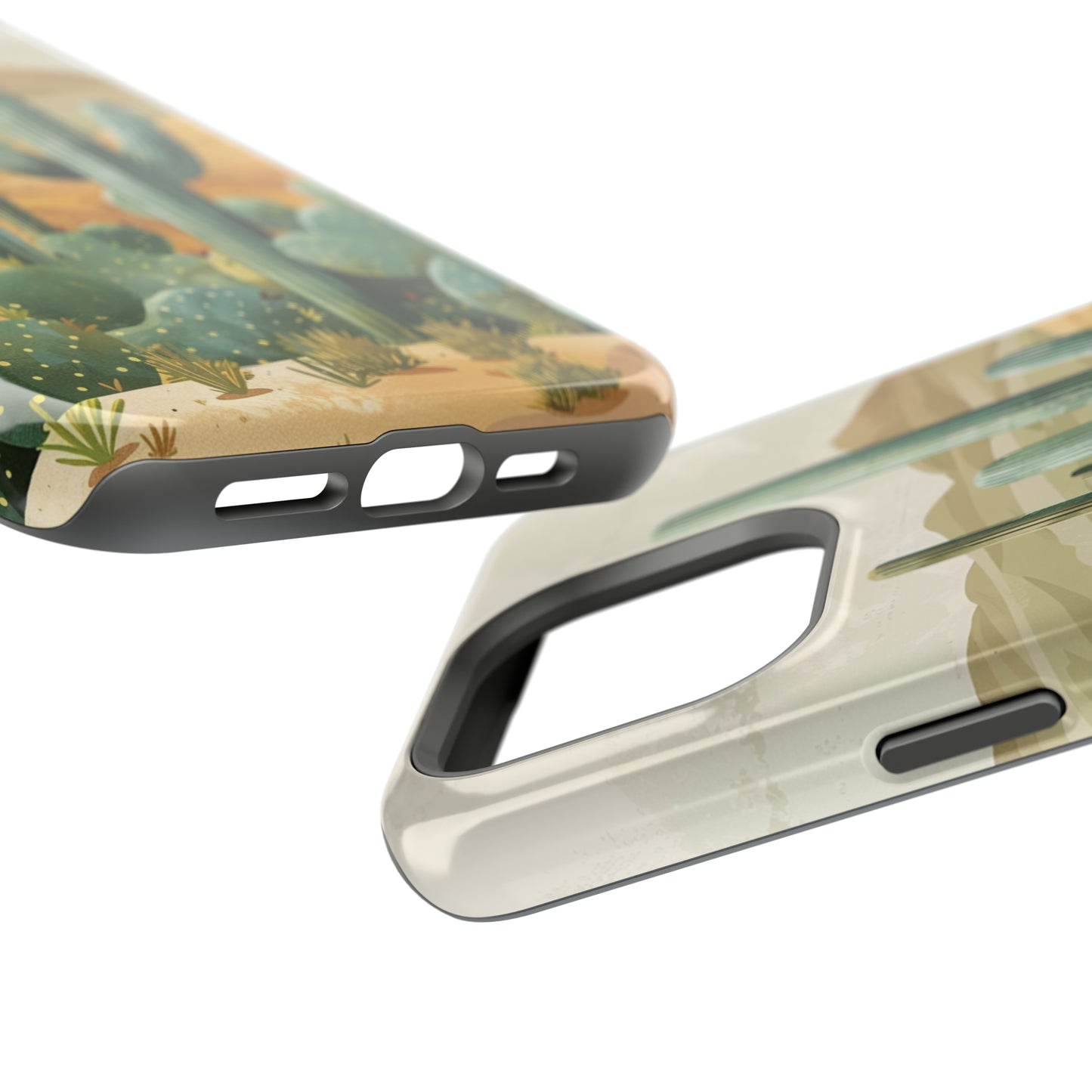 Desert Oasis MagSafe iPhone Case - Embrace the Western Spirit With Cactuses For Your iPhone 15, 14, 13, Pro, Plus, & Pro Max