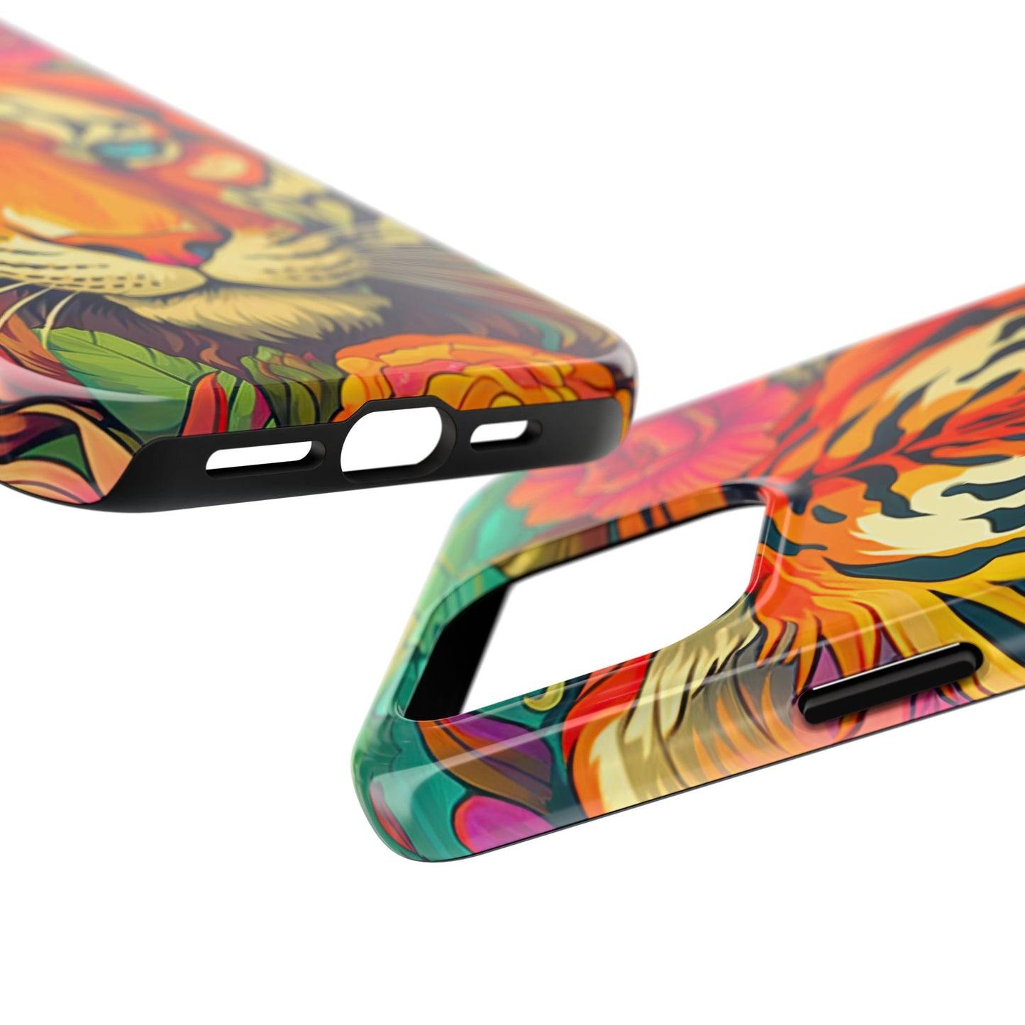 Fierce Rainbow Tiger Art - iPhone Series Case