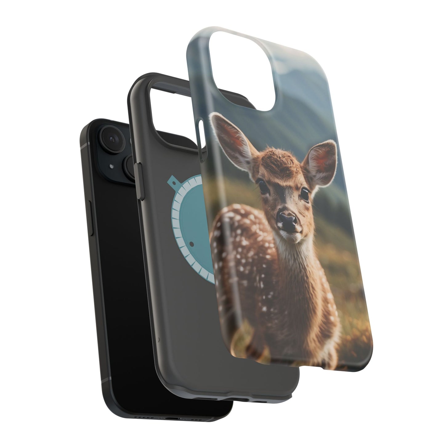 Gentle Fawn in Mountain Meadows MagSafe iPhone Case