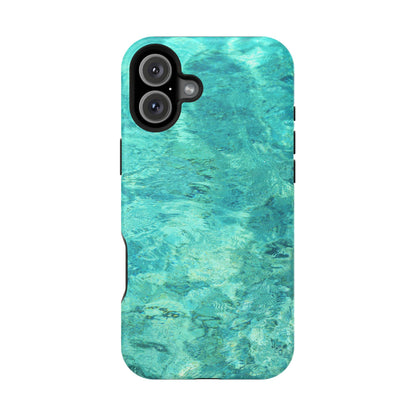 Aqua Blue Water MagSafe Case – Tranquil Summer Design with Magnetic Charging