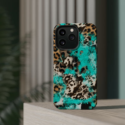 Aqua Splash Leopard - MagSafe iPhone Series Case