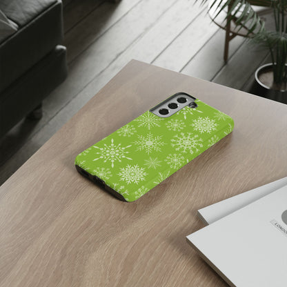 Green Snowflake Pattern – Samsung Galaxy Series Case