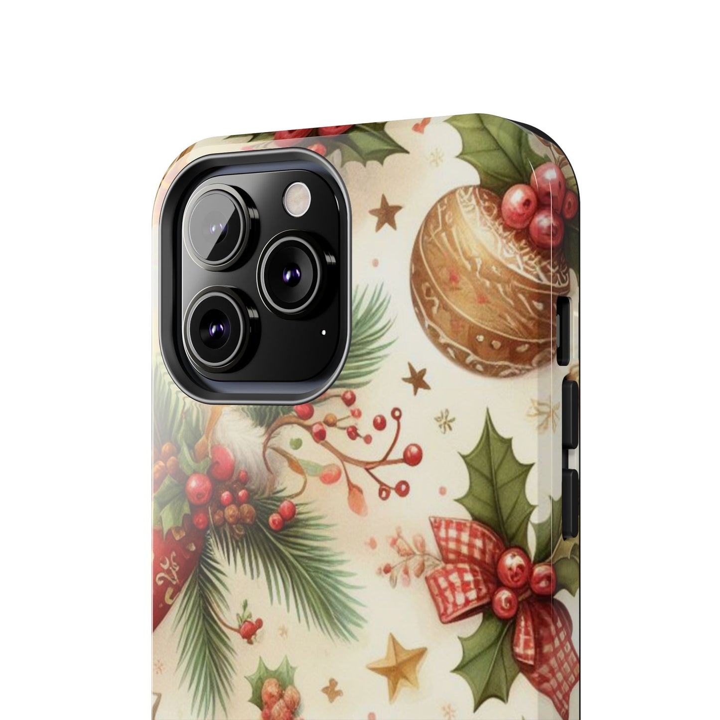 Classic Christmas Stocking & Ornaments Pattern – iPhone Series Case