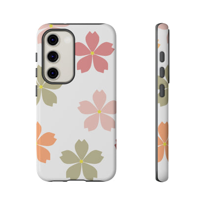 Pastel Sakura Blossom Tough Samsung Galaxy Case – Durable Design with Soft Matte Finish