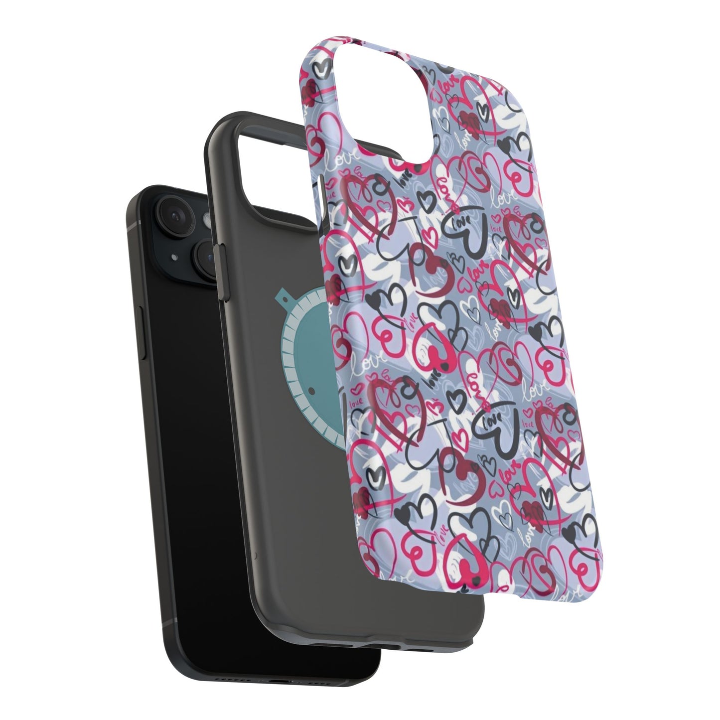 Graffiti Love Hearts MagSafe Case